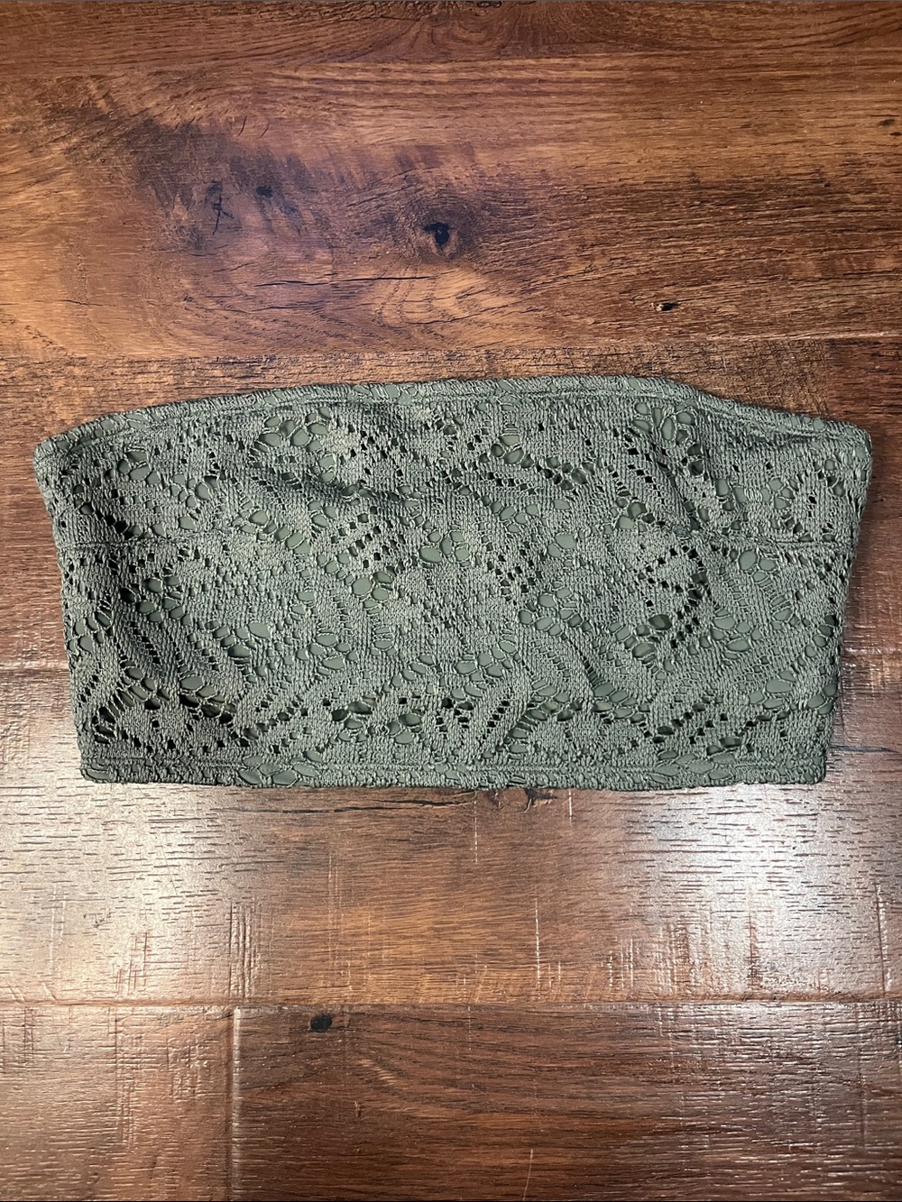 aerie Olive Lace Crochet Bandeau